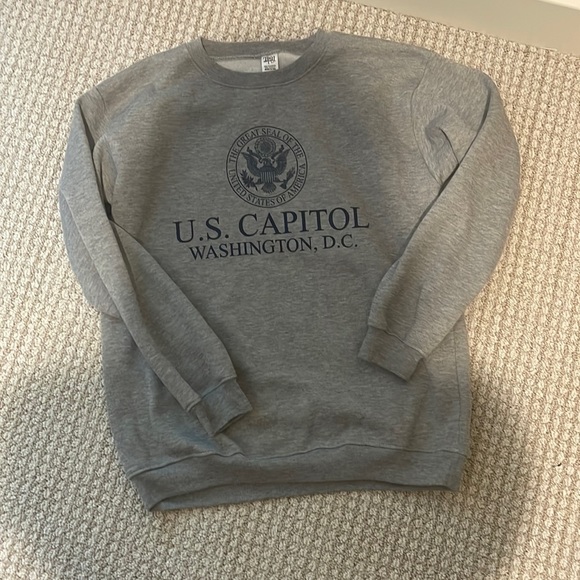 Tops - US Capital grey crewneck